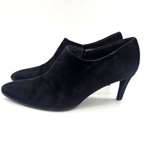 Stuart Weitzman Black Suede Stiletto Booties Size 8